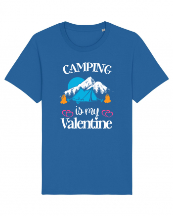 Camping Is My Valentine Royal Blue