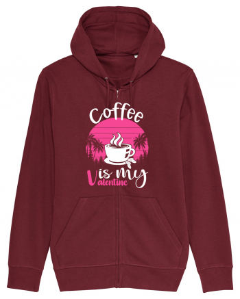 Coffee Is My Valentine Burgundy