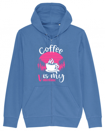 Coffee Is My Valentine Bright Blue