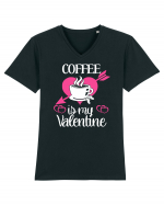 Coffee Is My Valentine Tricou mânecă scurtă guler V Bărbat Presenter