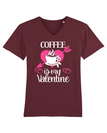 Coffee Is My Valentine Burgundy
