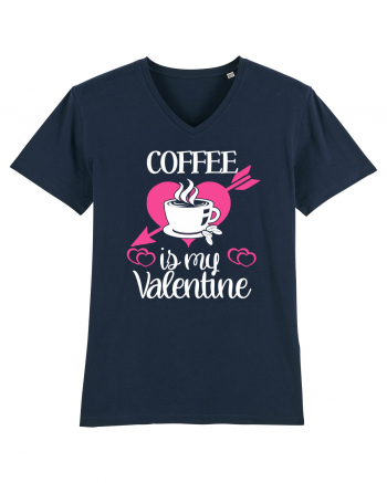 Coffee Is My Valentine French Navy