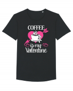 Coffee Is My Valentine Tricou mânecă scurtă guler larg Bărbat Skater