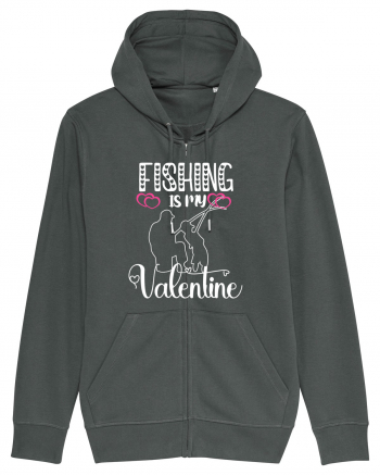 Fishing Is My Valentine Anthracite