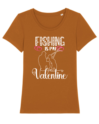 Fishing Is My Valentine Roasted Orange