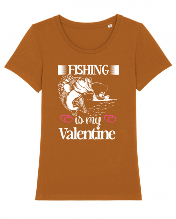 Fishing Is My Valentine Roasted Orange