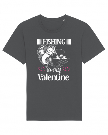 Fishing Is My Valentine Anthracite