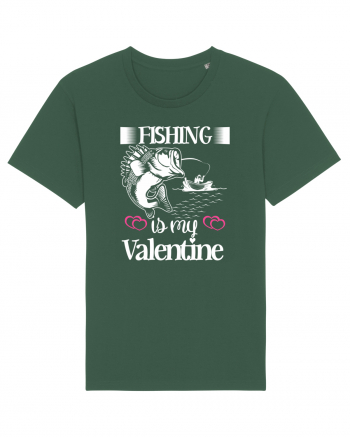 Fishing Is My Valentine Bottle Green