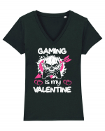 Gaming Is My Valentine Tricou mânecă scurtă guler V Damă Evoker