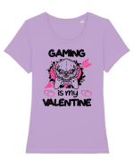 Gaming Is My Valentine Tricou mânecă scurtă guler larg fitted Damă Expresser