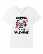 Gaming Is My Valentine Tricou mânecă scurtă guler V Bărbat Presenter