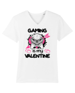 Gaming Is My Valentine Tricou mânecă scurtă guler V Bărbat Presenter