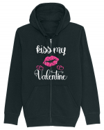 Kiss My Valentine Hanorac cu fermoar Unisex Connector