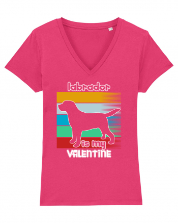 Labrador Is My Valentine Raspberry