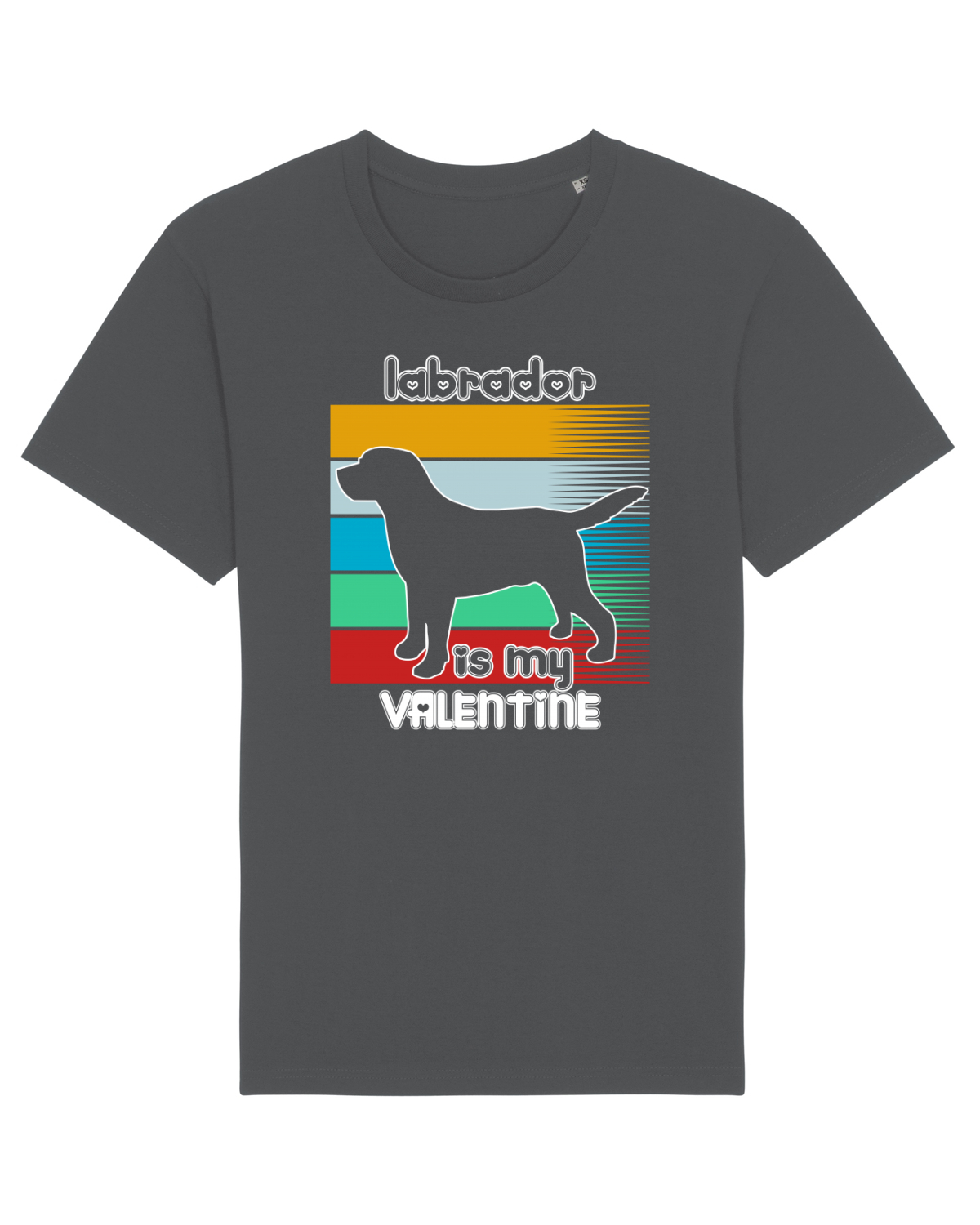 Tricou mânecă scurtă Unisex Rocker Anthracite