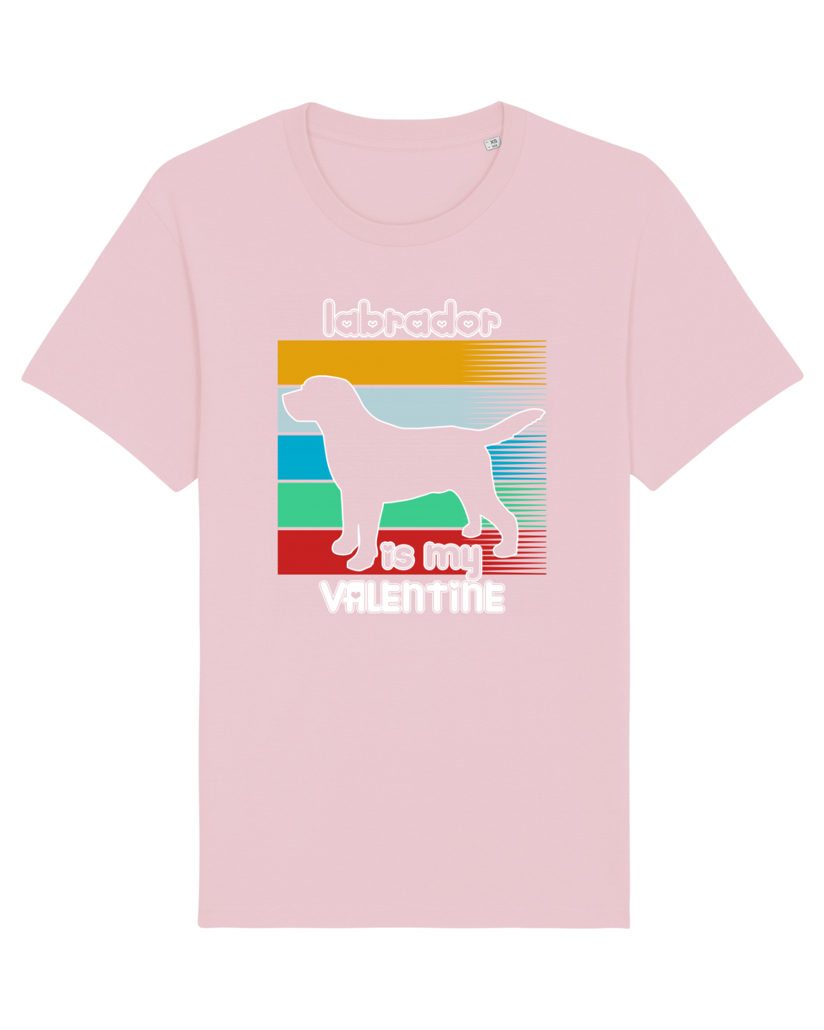 Tricou mânecă scurtă Unisex Rocker Cotton Pink