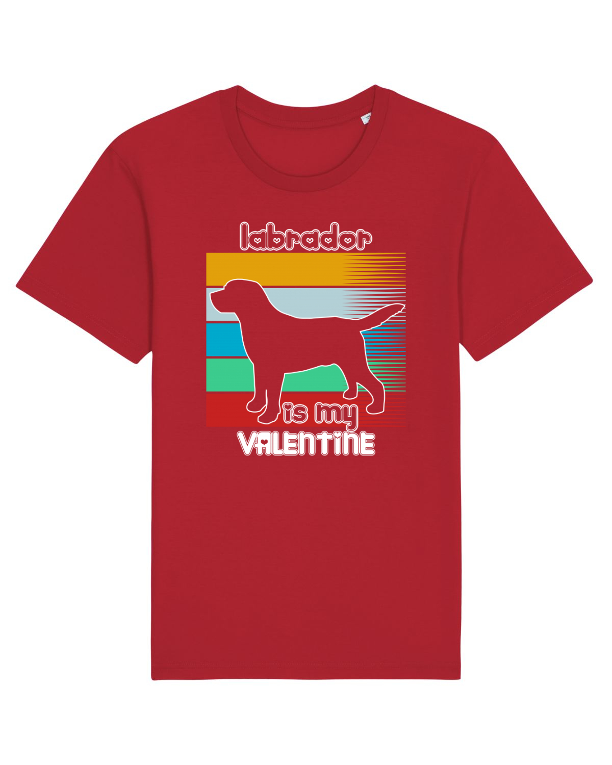 Tricou mânecă scurtă Unisex Rocker Red