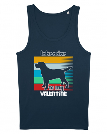 Labrador Is My Valentine Navy