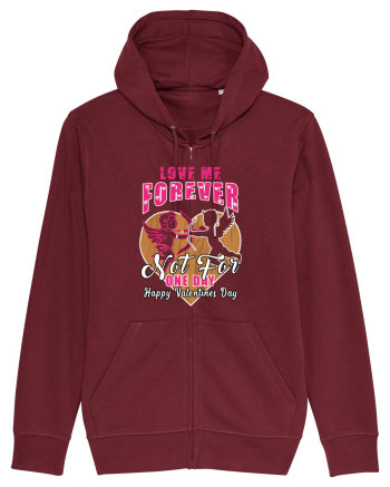 Love Me Forever Not For One Day / pentru cupluri Burgundy