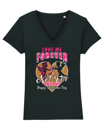 Love Me Forever Not For One Day / pentru cupluri Black