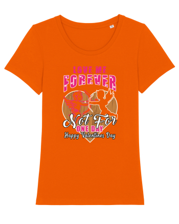 Love Me Forever Not For One Day / pentru cupluri Bright Orange