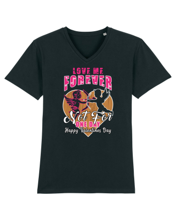 Love Me Forever Not For One Day / pentru cupluri Black