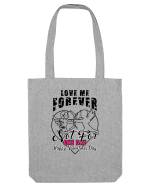 Love Me Forever Not For One Day / pentru cupluri Sacoșă textilă