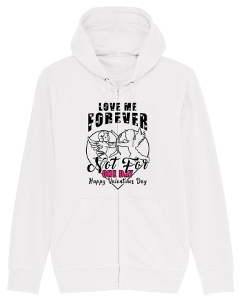 Love Me Forever Not For One Day / pentru cupluri White