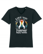 Love You Forever / pentru cupluri Tricou mânecă scurtă guler V Bărbat Presenter