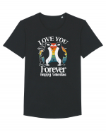 Love You Forever / pentru cupluri Tricou mânecă scurtă guler larg Bărbat Skater