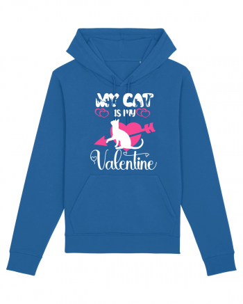 My Cat Is My Valentine Royal Blue