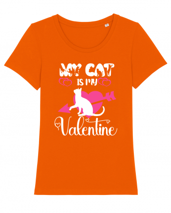 My Cat Is My Valentine Bright Orange