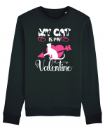 My Cat Is My Valentine Bluză mânecă lungă Unisex Rise