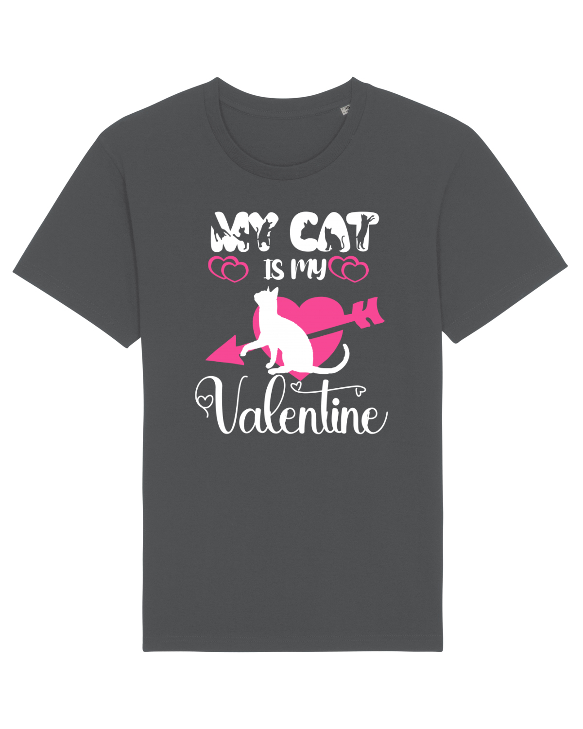 Tricou mânecă scurtă Unisex Rocker Anthracite