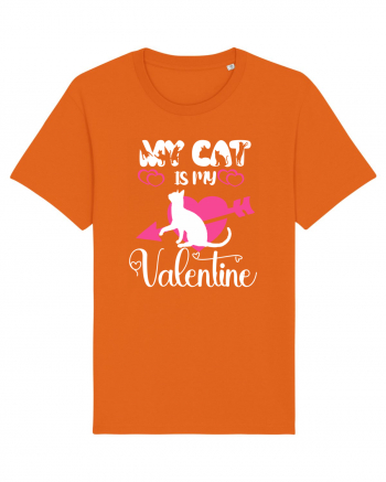 My Cat Is My Valentine Bright Orange
