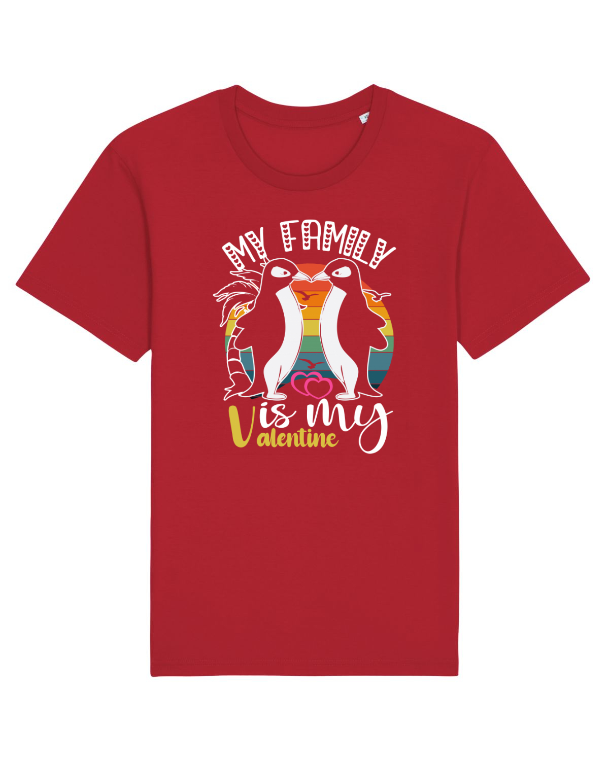 Tricou mânecă scurtă Unisex Rocker Red