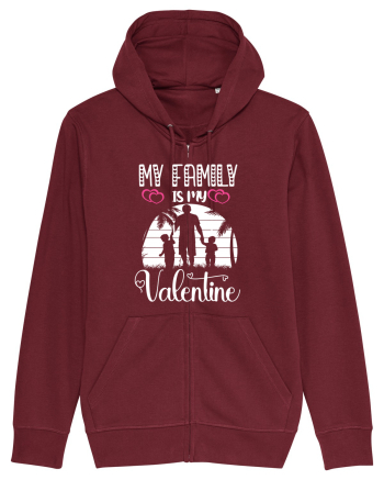 My Family Is My Valentine Burgundy