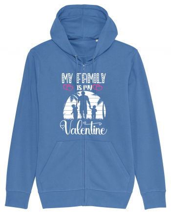 My Family Is My Valentine Bright Blue