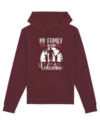 My Family Is My Valentine Burgundy