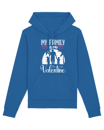 My Family Is My Valentine Royal Blue