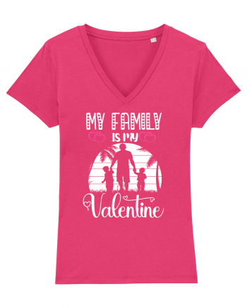 My Family Is My Valentine Raspberry