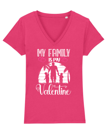 My Family Is My Valentine Raspberry