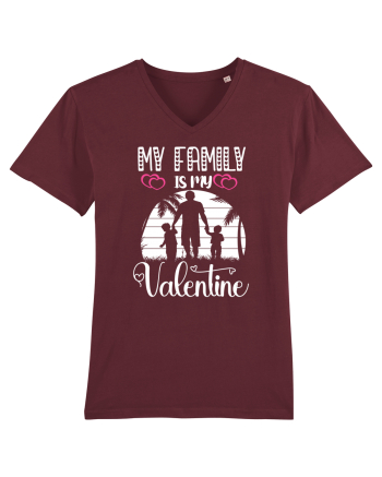 My Family Is My Valentine Burgundy