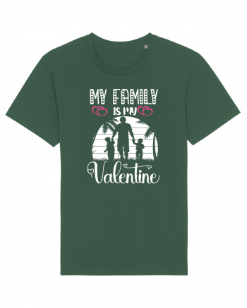 My Family Is My Valentine Bottle Green
