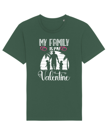 My Family Is My Valentine Bottle Green