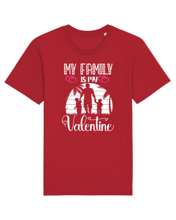 My Family Is My Valentine Red