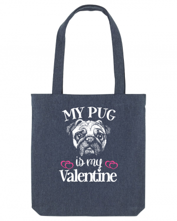 My Pug Is My Valentine Midnight Blue