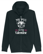 My Pug Is My Valentine Hanorac cu fermoar Unisex Connector