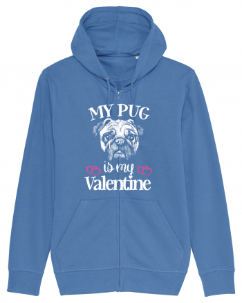 My Pug Is My Valentine Bright Blue
