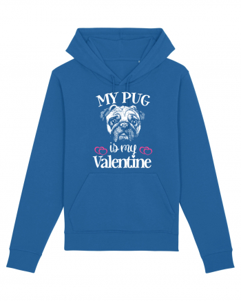 My Pug Is My Valentine Royal Blue